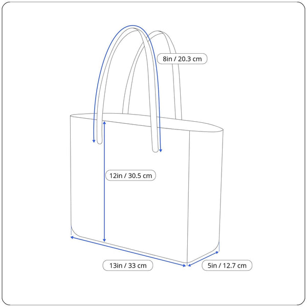 Threads Women’s Beige/Black Canvas & Glossy Vinyl With WOW Wives Logo Tote Bag