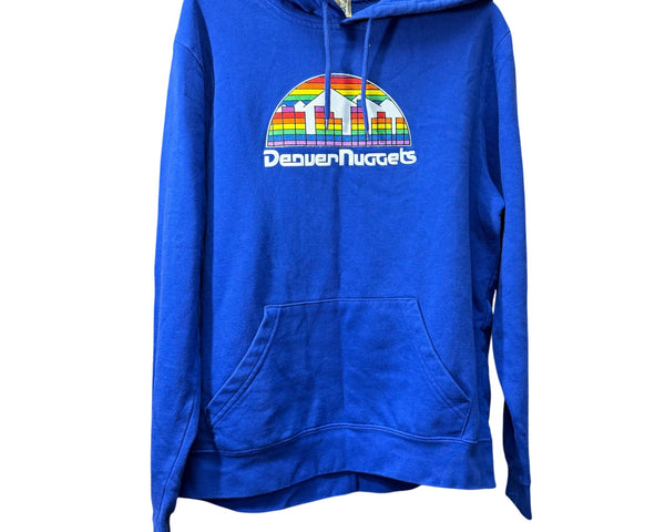 Hardwood Classics NBA Mens Blue Denver Nuggets Hoodie Size M