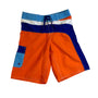 L.L.Bean Orange & Blue Boys Board Shorts Swimwear With Pocket Size 10 - New