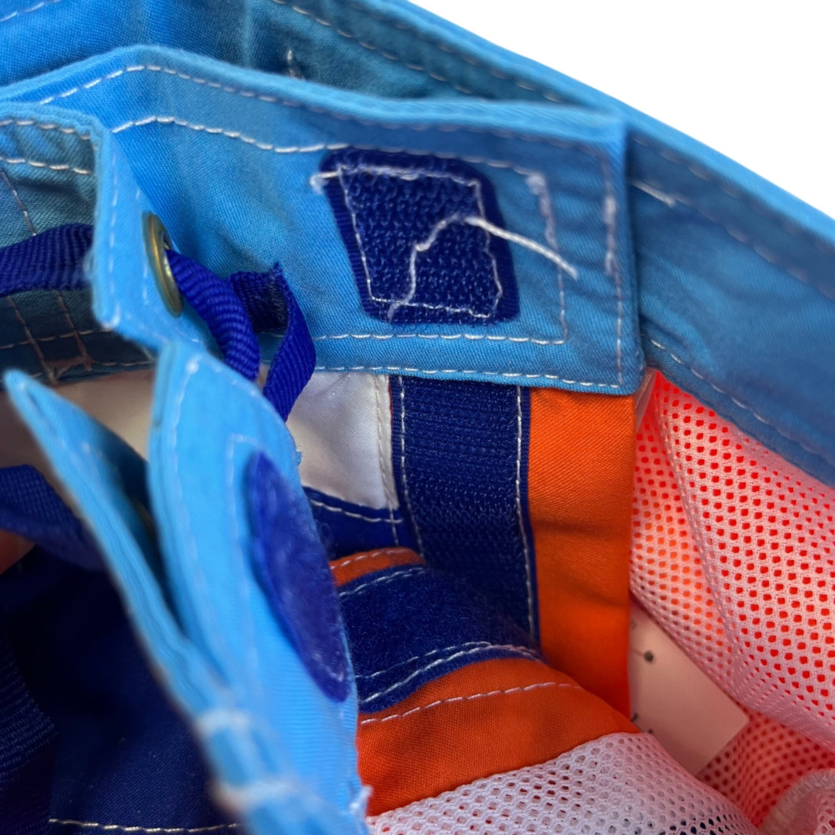 L.L.Bean Orange & Blue Boys Board Shorts Swimwear With Pocket Size 10 - New