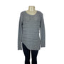 Helmut Lang Womens Wool Cashmere Knitted Sweater Gray Crew Neck Sz M