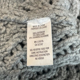 Helmut Lang Womens Wool Cashmere Knitted Sweater Gray Crew Neck Sz M