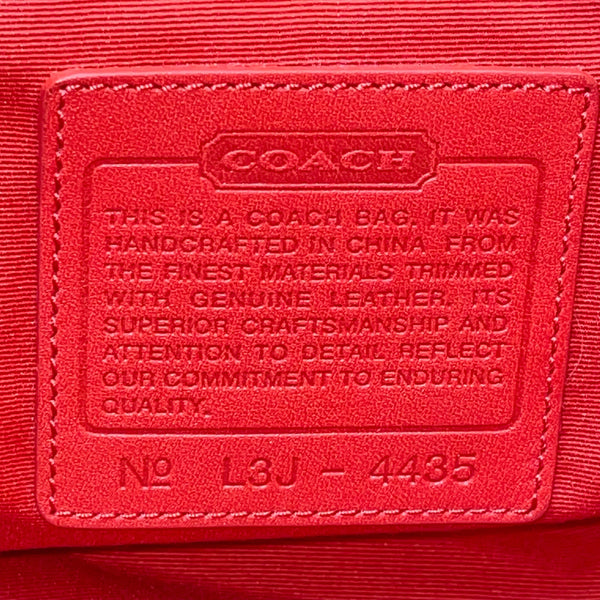 Coach Women’s Multicolor Canvas & Leather Striped With Daisy Charm Tote Bag Sz M