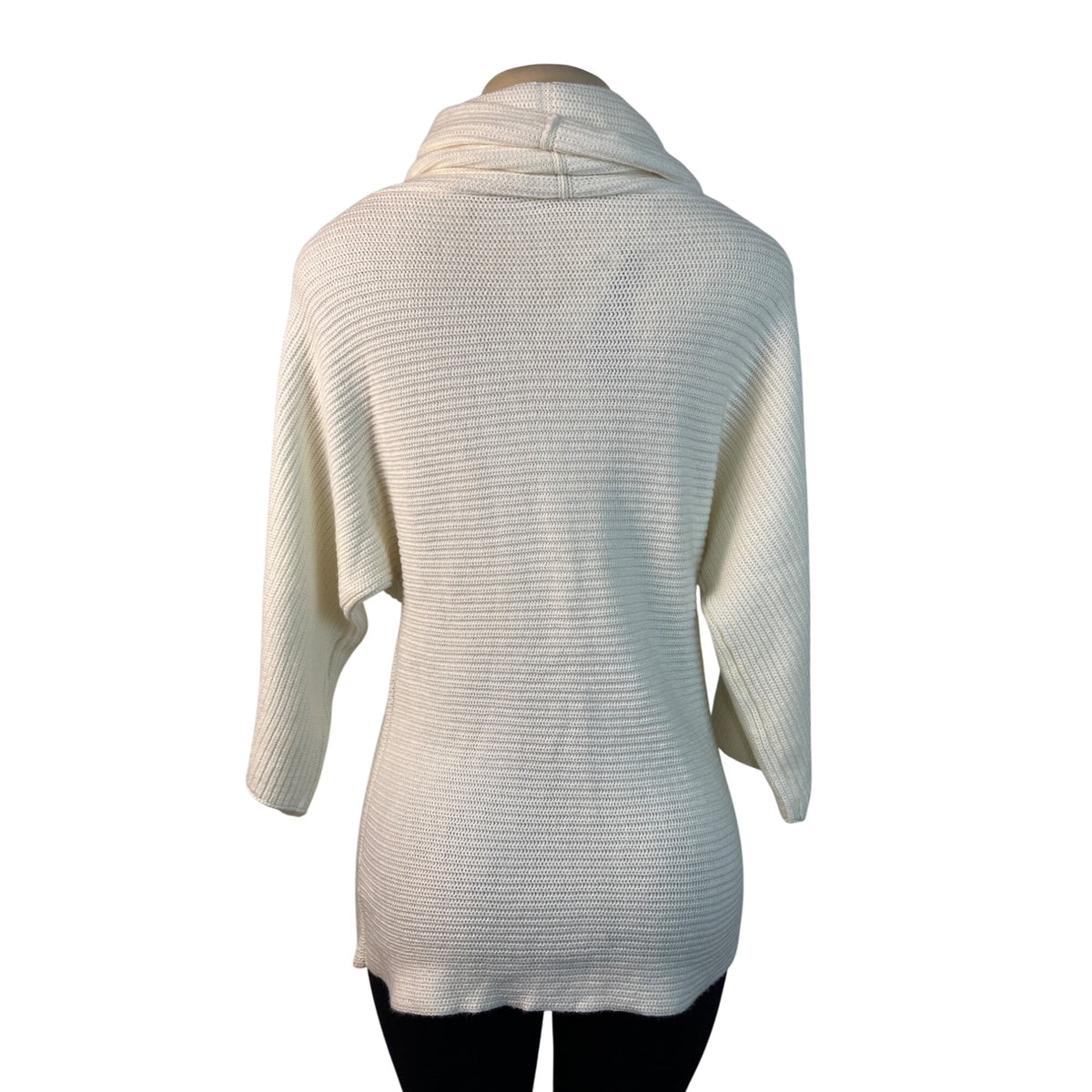 Talbots Womens Cowl Neck Sweater S White - New