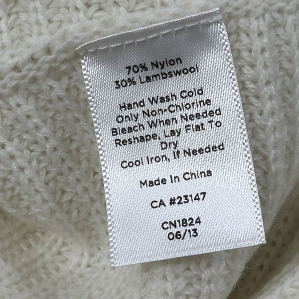 Talbots Womens Cowl Neck Sweater S White - New