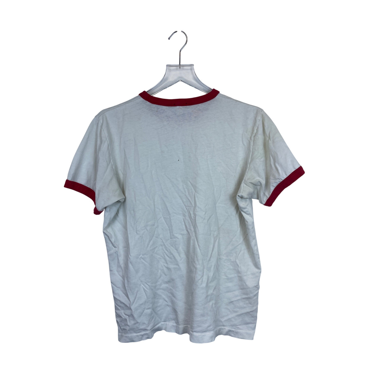 Abercrombie Mens White/Red Cotton Ringer T-Shirt "Beautys In The Eye Of The Beerholder" Graphic Size M