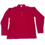 Vintage 012 Benetton Youth Boy's Pink Long Sleeve Polo Shirt Sz XL