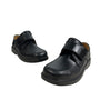 Florsheim Kids Boys Berwyn Jr. Black Leather Strap Loafers Size 5