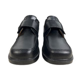 Florsheim Kids Boys Berwyn Jr. Black Leather Strap Loafers Size 5