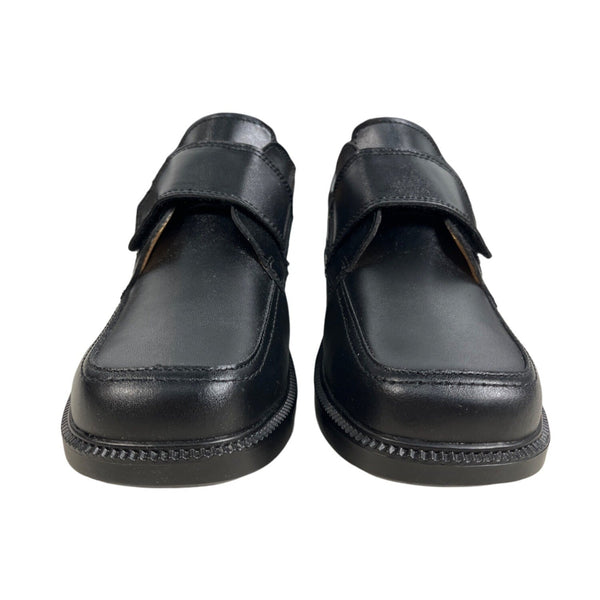 Florsheim Kids Boys Berwyn Jr. Black Leather Strap Loafers Size 5