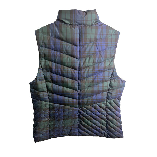 Talbots Womens Multicolor Plaid Quilted Puffer Vest With Zipper Pockets Size L Talbots Womens Multicolor Plaid Quilted Puffer Vest With Zipper Pockets Size L