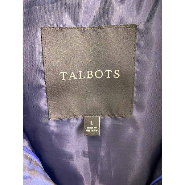 Talbots Womens Multicolor Plaid Quilted Puffer Vest With Zipper Pockets Size L Talbots Womens Multicolor Plaid Quilted Puffer Vest With Zipper Pockets Size L