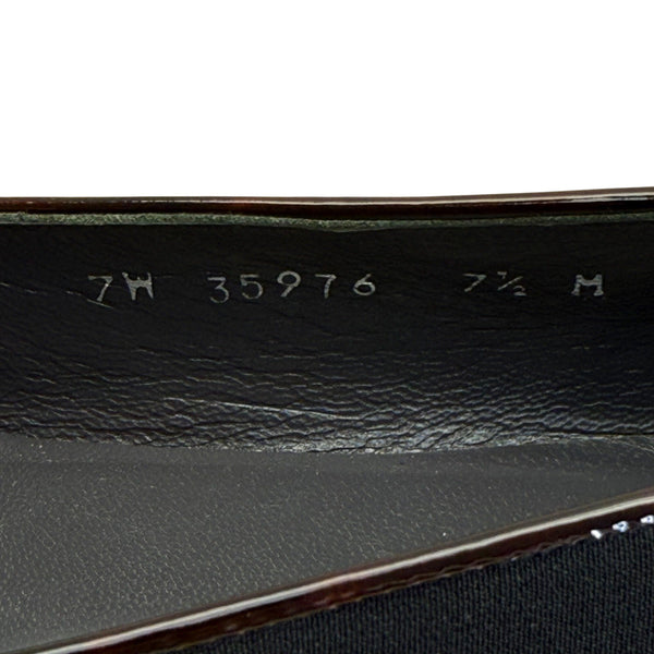 Stuart Weitzman Womens Black With Bow Detail Ballet Flats Size 7.5 M