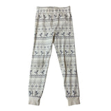 Petit Lem Kids Holiday Pajama Set Winter Reindeer & Snowflake Pattern Sz 6