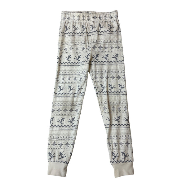 Petit Lem Kids Holiday Pajama Set Winter Reindeer & Snowflake Pattern Sz 6