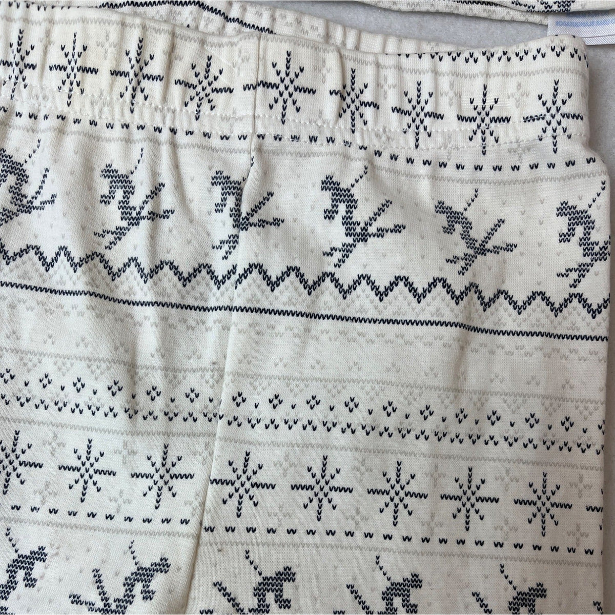 Petit Lem Kids Holiday Pajama Set Winter Reindeer & Snowflake Pattern Sz 6