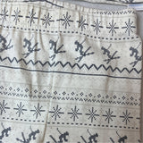 Petit Lem Kids Holiday Pajama Set Winter Reindeer & Snowflake Pattern Sz 6