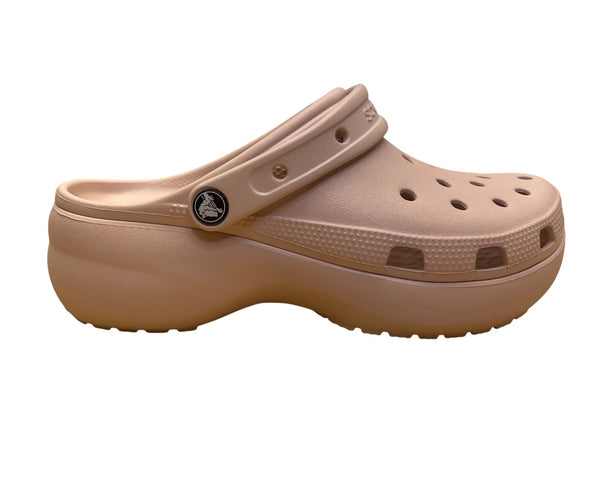 Crocs Women’s Light Pink EVA Slip-On Iconic Comfort Platform Clogs Size W9