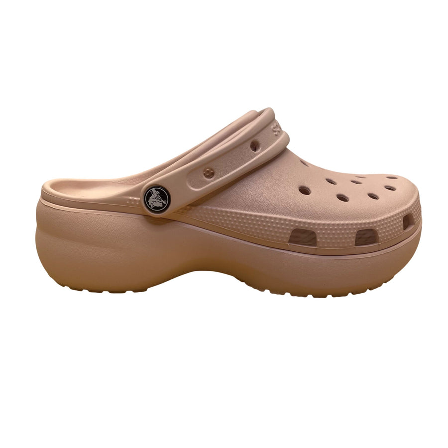 Crocs Women’s Light Pink EVA Slip On Iconic Comfort Platform Clogs Size W9