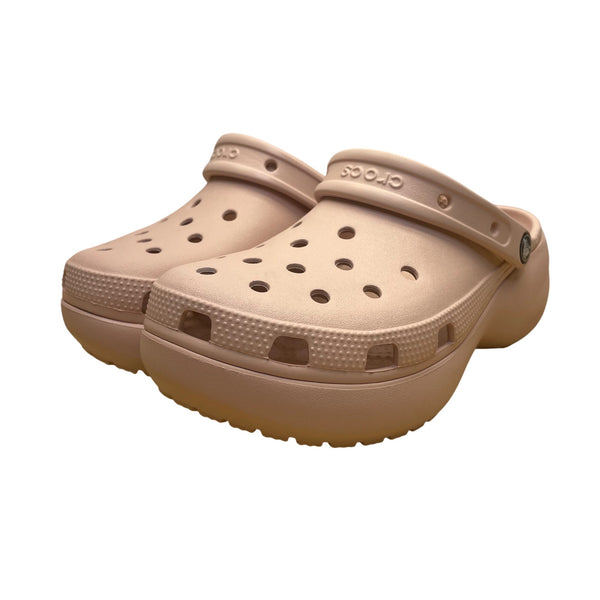 Crocs Women’s Light Pink EVA Slip-On Iconic Comfort Platform Clogs Size W9