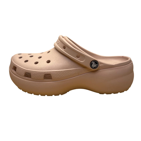 Crocs Women’s Light Pink EVA Slip-On Iconic Comfort Platform Clogs Size W9