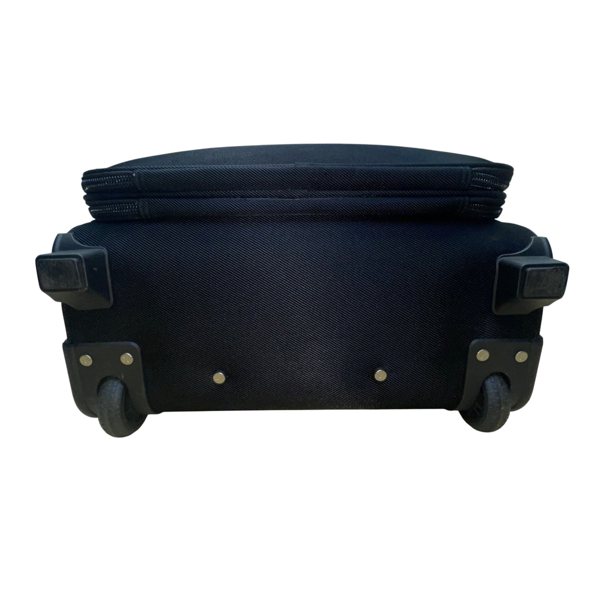 Zeiss Black Fabric With Telescoping Handle Rolling Travel Carry-On Luggage