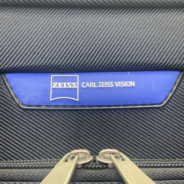 Zeiss Black Fabric With Telescoping Handle Rolling Travel Carry-On Luggage