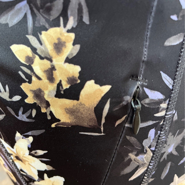 FLX Womens Black Ascent High-Rise Leggings With Floral Print Sz L - New