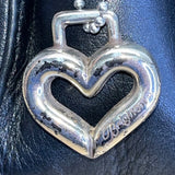 Vintage Brighton One World Black Leather Gold Equestrian Medallion Shoulder Bag