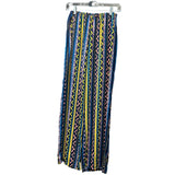 See You Monday Womens Multicolor Polyester Wide Leg Pants Size M Boho Style Made U.S.A