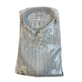 Van Heusen Pinstripe Wrinkle-Free Oxford Shirt White & Blue Stripes Sz L - New