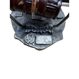 Vtg Siskiyou 1986 US Constitution Belt With Pewter Buckle 200 Yrs Brown Leather