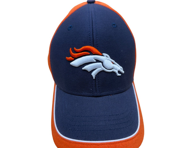 Denver Broncos NFL Adjustable Cap Navy Orange Embroidered Logo Adjustable Strap