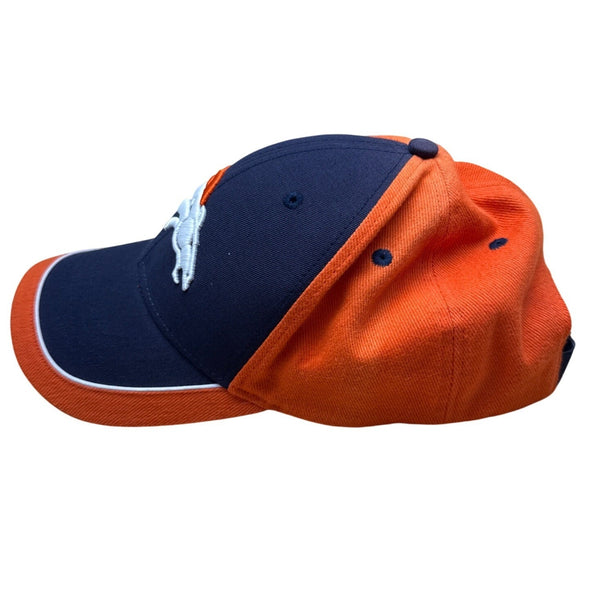 Denver Broncos NFL Adjustable Cap Navy Orange Embroidered Logo Adjustable Strap