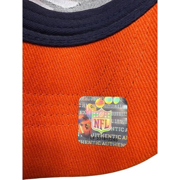 Denver Broncos NFL Adjustable Cap Navy Orange Embroidered Logo Adjustable Strap