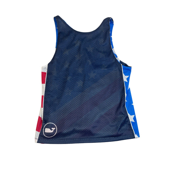 Vineyard Vines Men’s Patriotic Mesh Tank Top With American Flag Sz XS