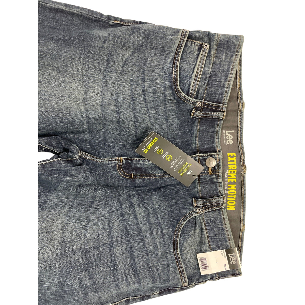 Lee Man Extreme Motion Straight Fit Jeans Dark Wash Stretch Denim Sz 36X30 - New