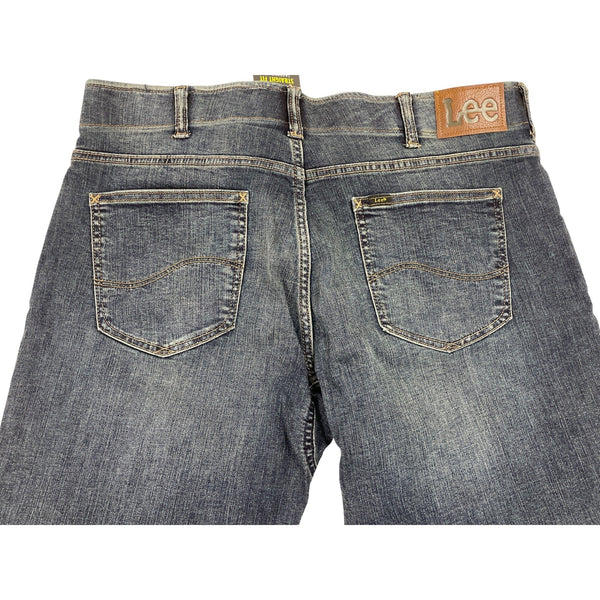 Lee Man Extreme Motion Straight Fit Jeans Dark Wash Stretch Denim Sz 36X30 - New