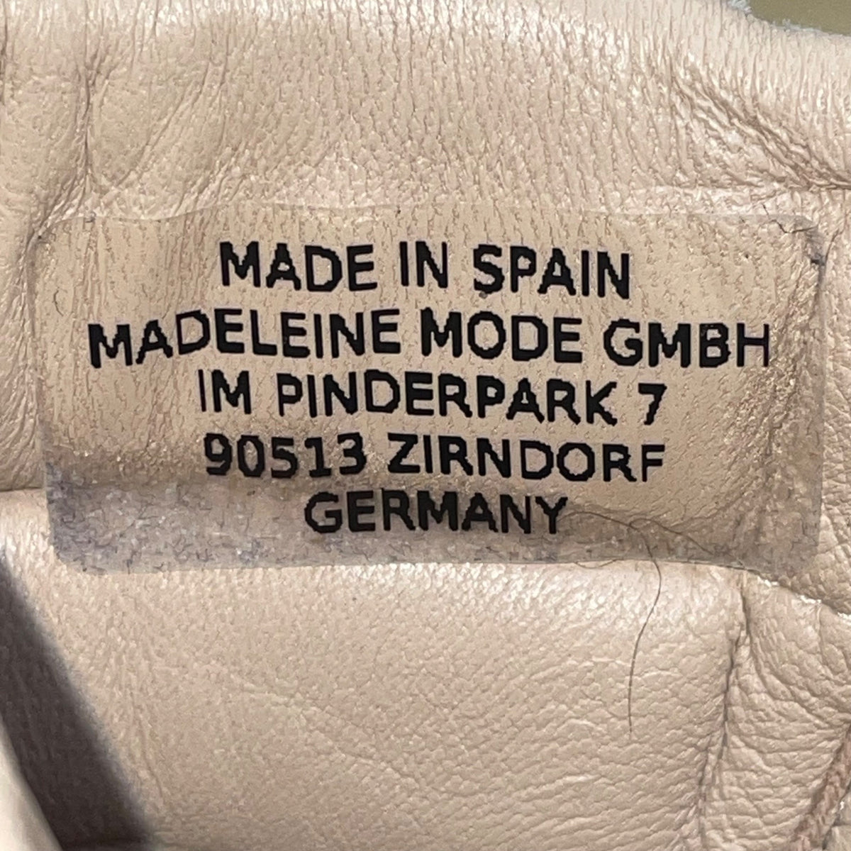 Madeleine Women’s Taupe Leather & Woven Adhesive Strap High-Top Sneakers Size 6