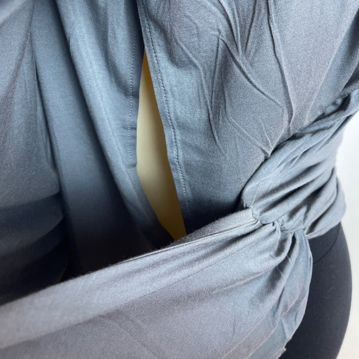 Smallshow Maternity Sleeveless Side Ruched Tank Top Gray Sz L - New