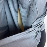 Smallshow Maternity Sleeveless Side Ruched Tank Top Gray Sz L - New
