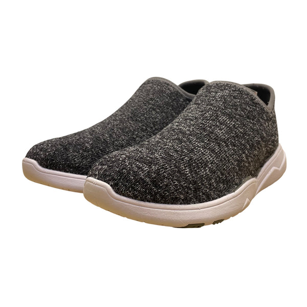 Vessi Women’s Black & White Knit Cityscape Slip-On Dyma-Tex Walking Shoes Size 8