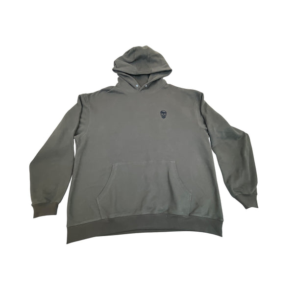 Gymreapers Dark Gray Mens Hoodie With Skull Logo Long Sleeve Sz XL - New