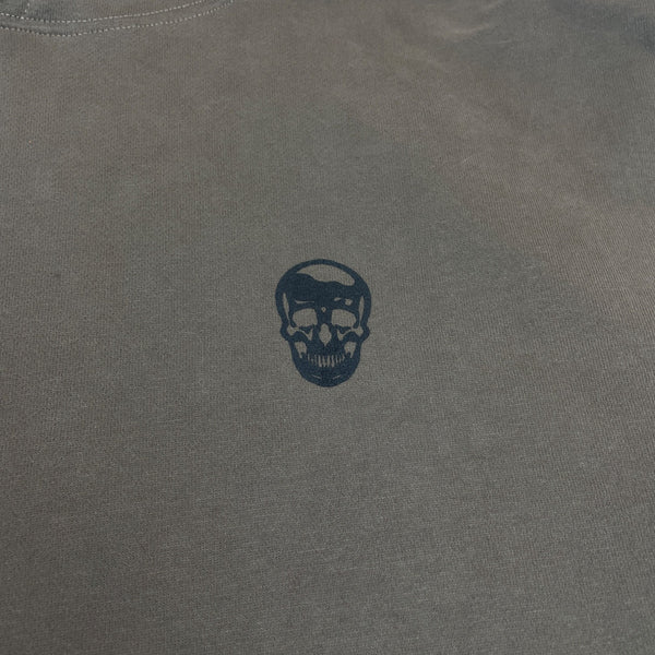 Gymreapers Dark Gray Mens Hoodie With Skull Logo Long Sleeve Sz XL - New