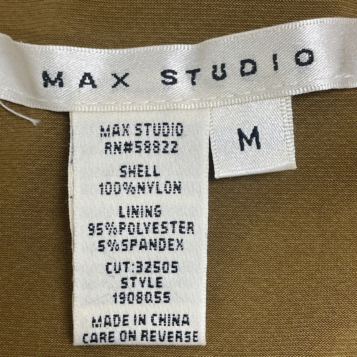 Max Studio Sequin Cocktail Dress Gold & Black Cowl Neck Sleeveless Bodycon Sz M
