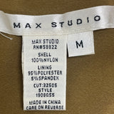 Max Studio Sequin Cocktail Dress Gold & Black Cowl Neck Sleeveless Bodycon Sz M