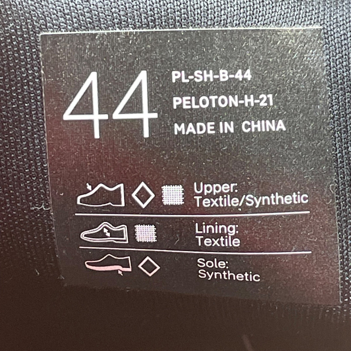 Peloton Black & Red Cycling Shoes With Adhesive & Buckle Closure Size M10.5/W12