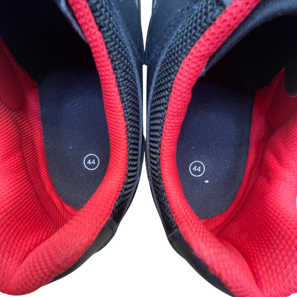 Peloton Black & Red Cycling Shoes With Adhesive & Buckle Closure Size M10.5/W12