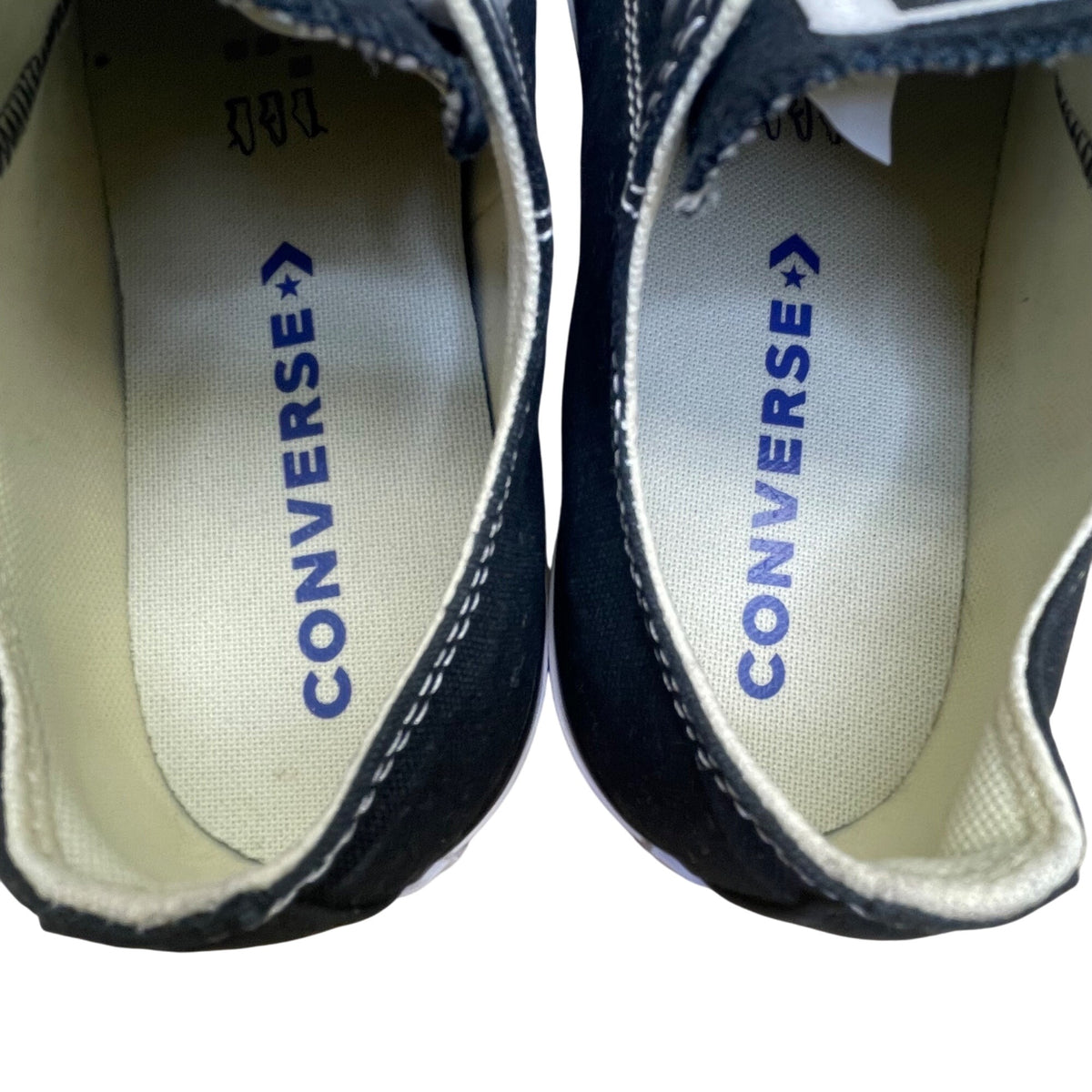 Converse Kids Black & White Canvas Lace-Up Low-Top All Star Sneakers Size 6-New