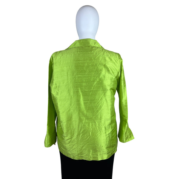 Caroline Rose Green Women’s Silk Tank Top & Jacket Two-Piece Outfit Sz 1X